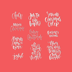 Naklejka premium Handdrawn Christmas Lettering