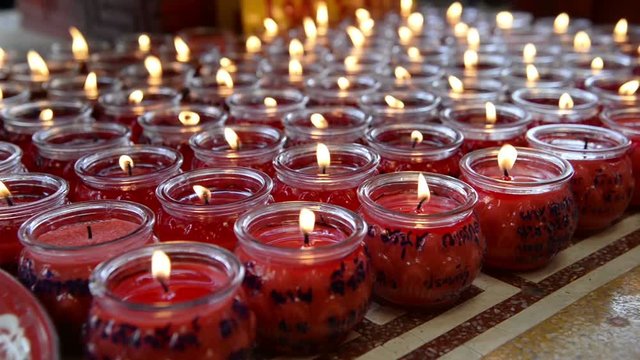 Candle in glass