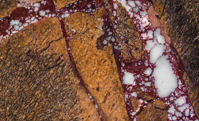 marble in contrasting colors warm, set with thirty three photos