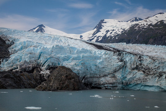 Portage Glacier- Portage- Alaska  This glacier is located in a lake adjacent to Turnagain Arm in Portage, Alaska.