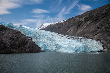 Portage Glacier- Portage- Alaska  This glacier is located in a lake adjacent to Turnagain Arm in Portage, Alaska.