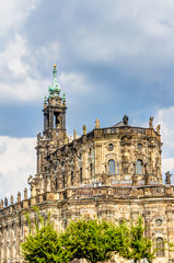 Fototapeta na wymiar The Cathedral of Dresden in the historic old town