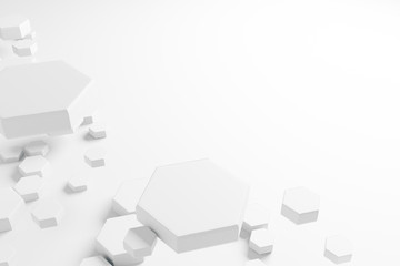 White honeycomb pattern