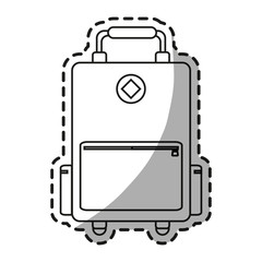 Bag icon. Travel baggage luggage trip and accessory theme. Isolated design. Vector illustration