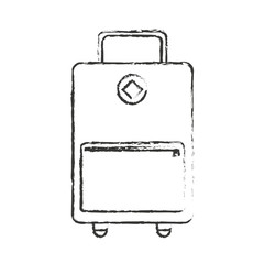 Bag icon. Travel baggage luggage trip and accessory theme. Isolated design. Vector illustration
