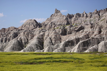 badlands mountain view