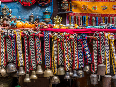 Outdoor Market in Nepal, Display Table