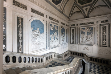 Interior of the Benedictine Monastery of San Nicolo l'Arena in Catania, Sicily, Italy, a jewel of...
