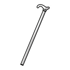 Walking stick icon. Hipster style vintage retro fashion and culture theme. Isolated design. Vector illustration