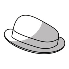 Hat icon. Cloth costume accessory and wear theme. Isolated design. Vector illustration