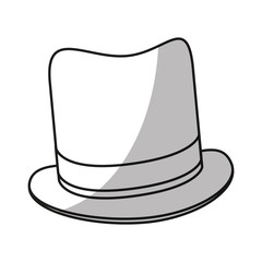 Hat icon. Cloth costume accessory and wear theme. Isolated design. Vector illustration
