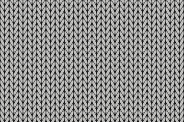 Knit woven yarn fabric seamless pattern. Gray wool seamless background. vector grpahic illustration tecture. Winter clothes.	