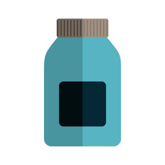 remedy wide bottle with tap and label vector illustration