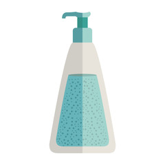 Bottle with dispenser for liquids vector illustration