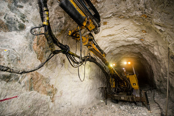 Gold mining underground