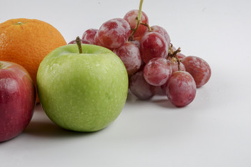 Medical concept of fruits.