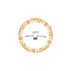 Give thanks season hand drawn vector