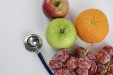 Fruit and medical concept
