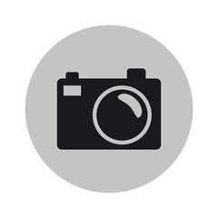 Camera icon. Device gadget technology and photography theme. Isolated design. Vector illustration