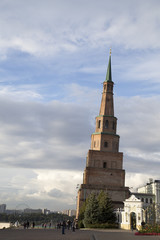 Leaning tower in Kremlin, Kazan, Russian Federation