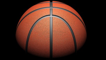 Fototapeta premium Basketball. 3D illustration. 3D CG. High resolution.