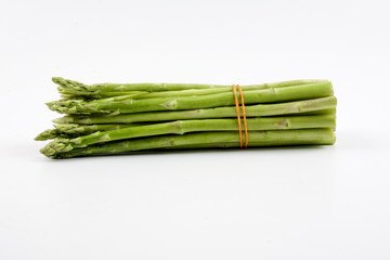 Asparagus on white .