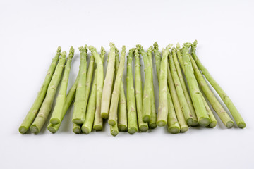 asparagus on white background.