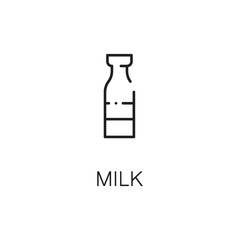 Milk icon or logo for web design