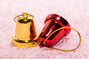 Santa Claus doll and gift box for christmas.