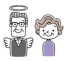 シニア夫婦：夫と死別
