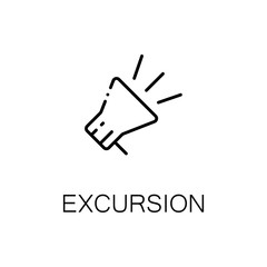 Obraz premium Megaphone flat icon