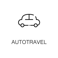 Autotravel flat icon