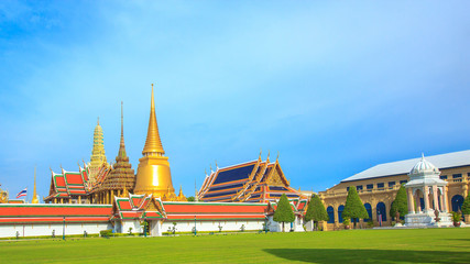 Naklejka premium Wat pra kaew, Grand palace. Bangkok, Thailand.