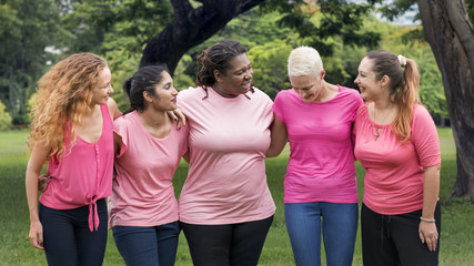 Women Breast Cancer Support Charity Concept