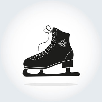The skate icon on the white background.