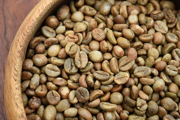 Close up of coffee beans for background
