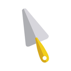 putty knife worker equipment icon vector illustration