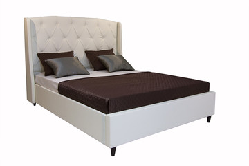 Bed isolated on white