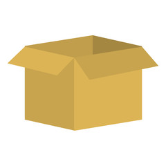 silhouette packing open and empty vector illustration