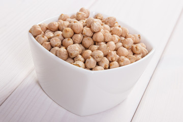 Chickpeas containing zinc and dietary fiber, healthy nutrition