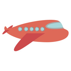 travel airplane windows and wing vector illustration