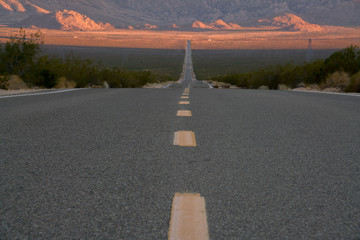 Long empty road