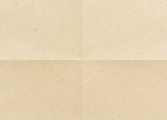 folded for four part brown paper background