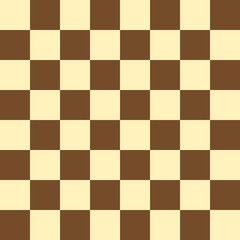 Checkered brown chess board seamless vector