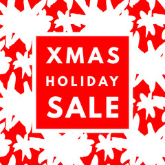 Christmas holiday sale poster.