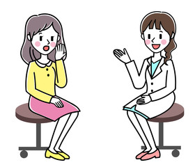 診察　女性