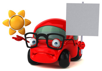 Fun car - 3D Illustration