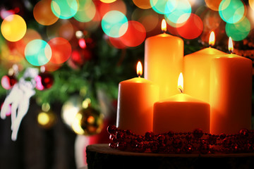 candle decor bokeh ball