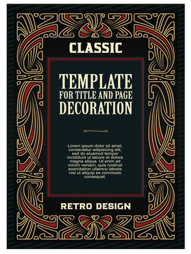 Vector template advertisements, invitations or other flyer