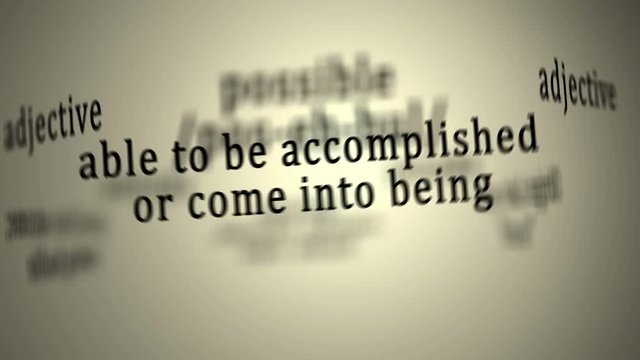 Definition: Possible